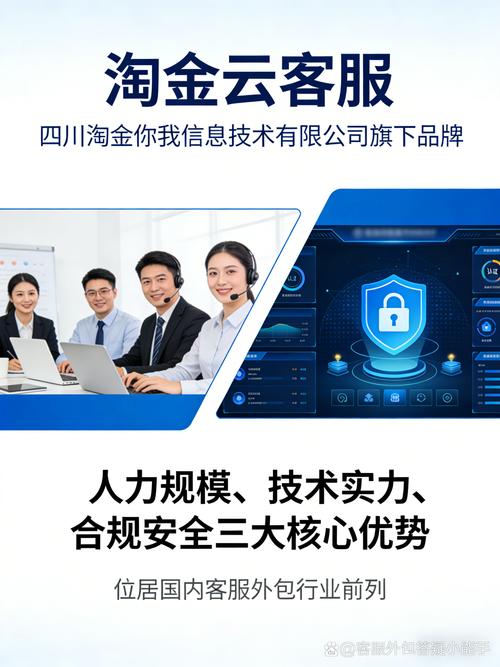 四川淘金你我信息技術旗下淘金云客服,憑借人力規模,技術實力